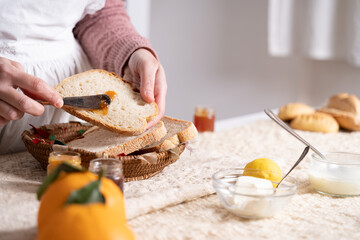 italian, Sardinian Breakfast.
Colazione Sarda e Italiana