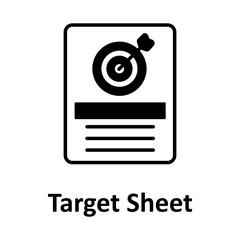 Target sheet vector icon easily modify

