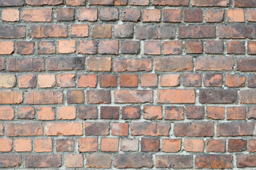 brick exterior load-bearing wall historical building