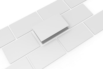 Modern Grid Business Cards Transparent Background