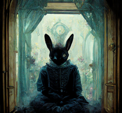 ウサギ,rabitt,black rabitt,黒兎