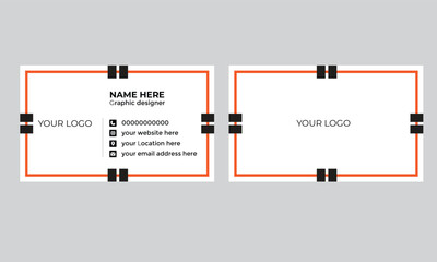 creative modern name card template vector
business card and business card flat design template vector Black Technology business card clean design template