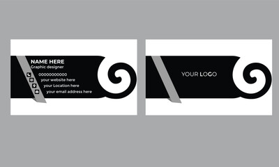 creative modern name card template vector
business card and business card flat design template vector Black Technology business card clean design template
