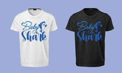 Baby Shark, SVG Design, Typography T-shirt Design, SVG T-shirt Design, Typography Design, T-shirt Design
