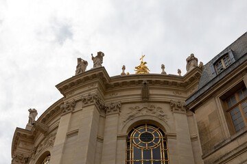 the facade of the cathedral