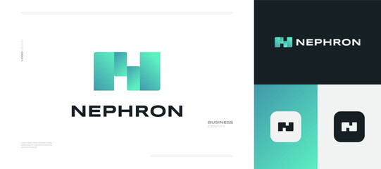 Abstract and Modern Letter N Logo Design with Minimalist Concept. Can be used for Business and Technology Brand Identity