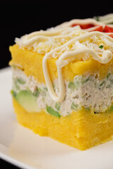 Causa Limeña comida criolla Peruvian traditional food of Lima