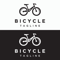 Bike geometric template logo creative design isolated background.Racing bike, competition, sport.