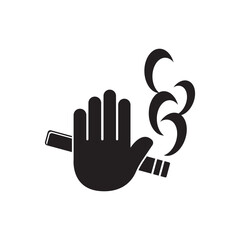 Cigarette place and no smoking symbol,icon vector illustration design template.