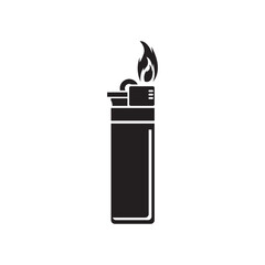 Gas lighter symbol,icon vector illustration design template.