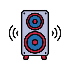Speaker icon. sign for mobile concept and web design. vector illustration