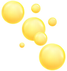 Realistic transparent  3d bubbles underwater . Soap bubbles vector illustration