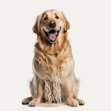 ai generated portrait of dog breed cairnoodle cute happy excited smiling