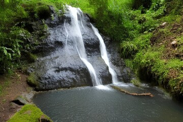 Natural small waterfall near Bet - generative ai