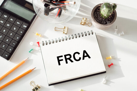 Conceptual photo showing printed text FCRA on office table