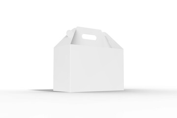 Low Angle View of Food Delivery Box Transparent Background