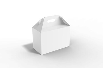 High Angle View of Food Delivery Box Transparent Background