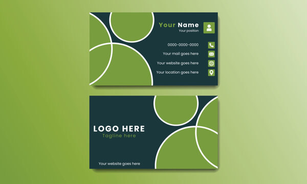Modern futuristic business card template black red colors.Flat design vector abstrac,Creative and Clean Business card template