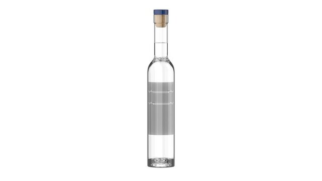 A bottle of ouzo, anise flavored aperitif produced in Greece