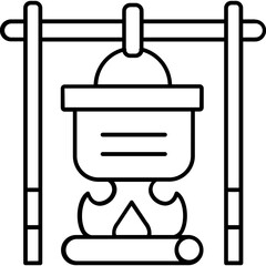 Camping food Vector Icon fully editable

