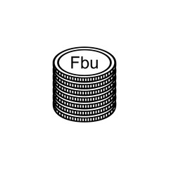 Burundi Currency Symbol, Burundian Franc Icon, BIF Sign. Vector Illustration