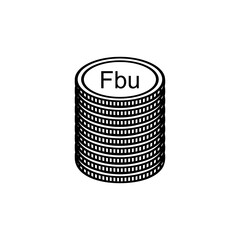 Burundi Currency Symbol, Burundian Franc Icon, BIF Sign. Vector Illustration