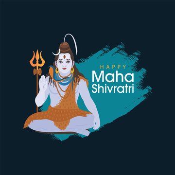 Happy Maha Shivratri Vector, Illustration and Template
