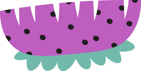 Cute colorful spring flower flat icon Spring decor element