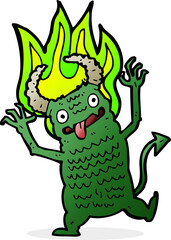 Obraz premium cartoon demon