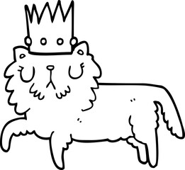cartoon cat wearing crown
