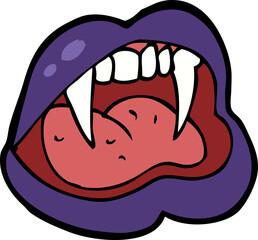 cartoon vampire lips