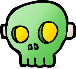 cartoon spooky skull mask