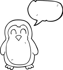 speech bubble cartoon christmas robin