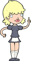 cartoon maid