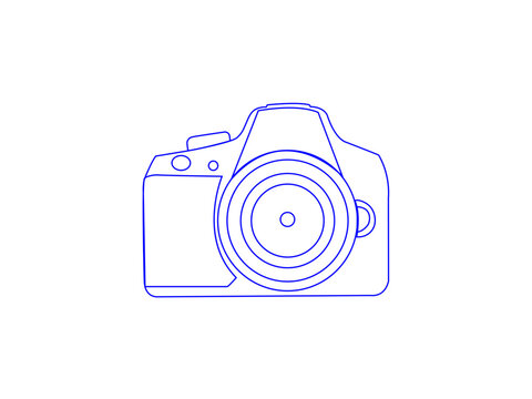 Camera vector image. Camera Vector Art, Photo camera vector icon, line icon, Photo camera vector icon. Cam vector icon. Photo camera illustration symbol for web sites or mobile device.