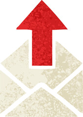 Obraz premium retro illustration style cartoon email sign