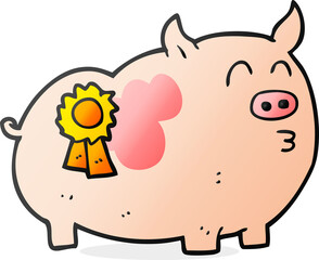 cartoon prize winning pig