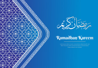Simple Islamic background design for Ramadan Kareem