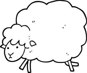 cartoon sheep