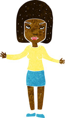 cartoon annoyed woman