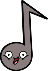 cute cartoon musical note