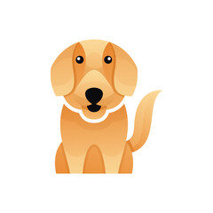 dog logo design vector template