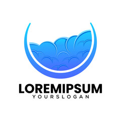 cloud abstract logo design