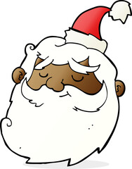 cartoon santa claus face