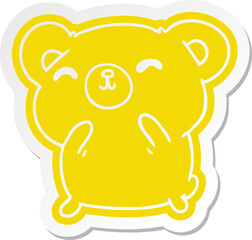 cartoon sticker kawaii cute happy bear