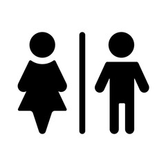 Men and Women Toilet sign icon vector