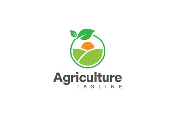 Agriculture logo design vector