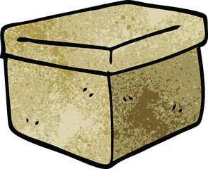 cartoon doodle filing box