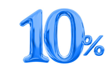 Percent 10 Blue Sale off discount