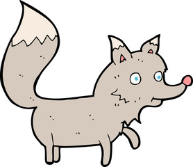 cartoon wolf cub